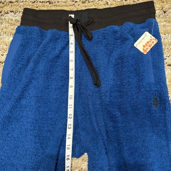 NWT Free People Movement Cuddle Up Fleece Pants Pull On Fuzzy Sweatpants blue - Picture 11 of 12